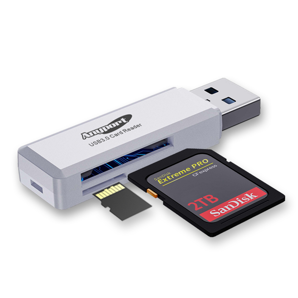 [AP-U30W] 애니포트 USB3.0 SD TF 카드리더기