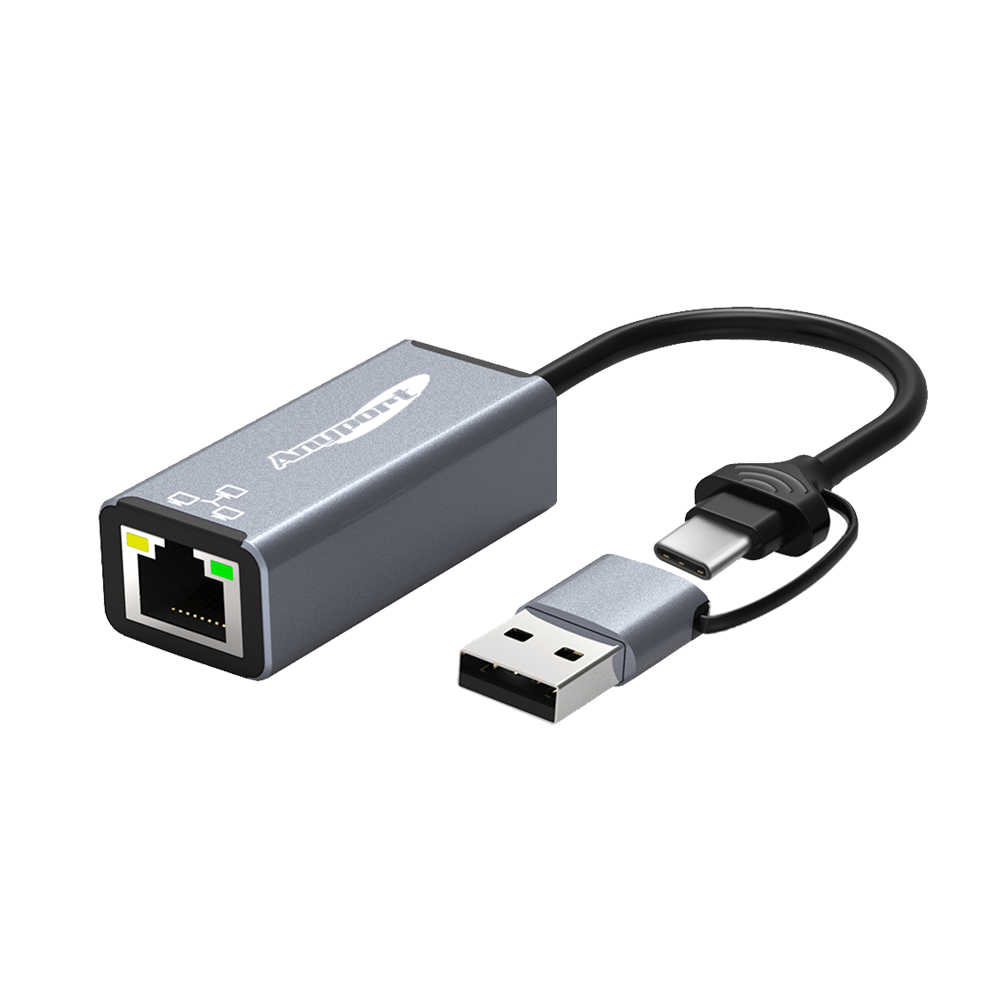 [AP-UC31GLAN] 애니포트 2 IN 1 USB 3.0 , TYPE-C 유선기가랜카드