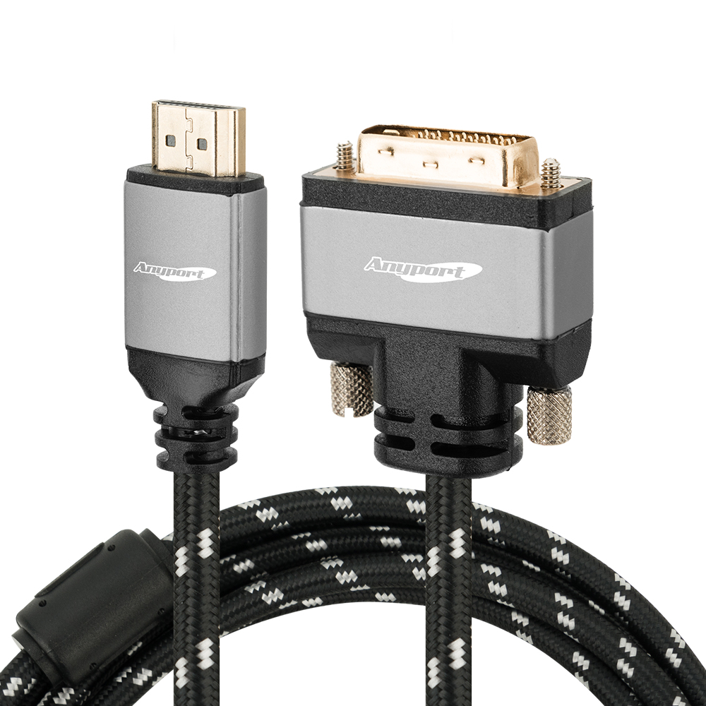 [AP-DVIHDMI030M] 애니포트 DVI to HDMI 고급형 메탈 케이블 3M