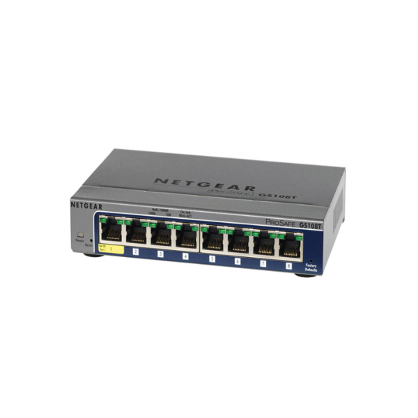 [NETGEAR] 넷기어 GS108T 8포트 기가비트 스위칭허브