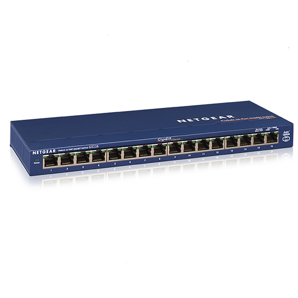 [NETGEAR] 넷기어 GS116v2 16포트 기가비트 스위칭허브 비관리형