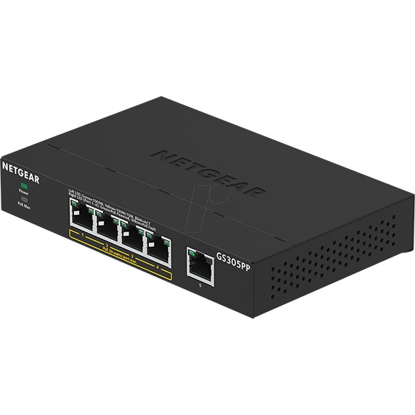 [NETGEAR] 넷기어 GS305PP 5포트 기가비트 PoE/PoE+ 스위칭허브