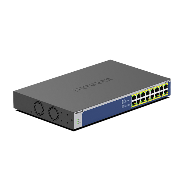 [NETGEAR] 넷기어 GS516PP 16포트 기가비트 PoE/PoE+ 스위칭허브 비관리형