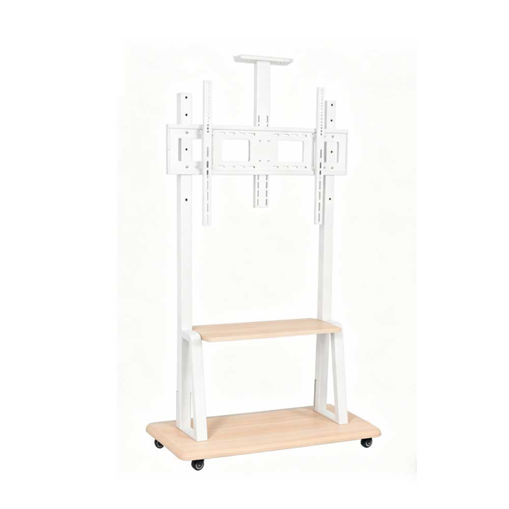 APL-TR1800W 이동식 높이조절 TV스탠드 거치대 화이트 40-86인치